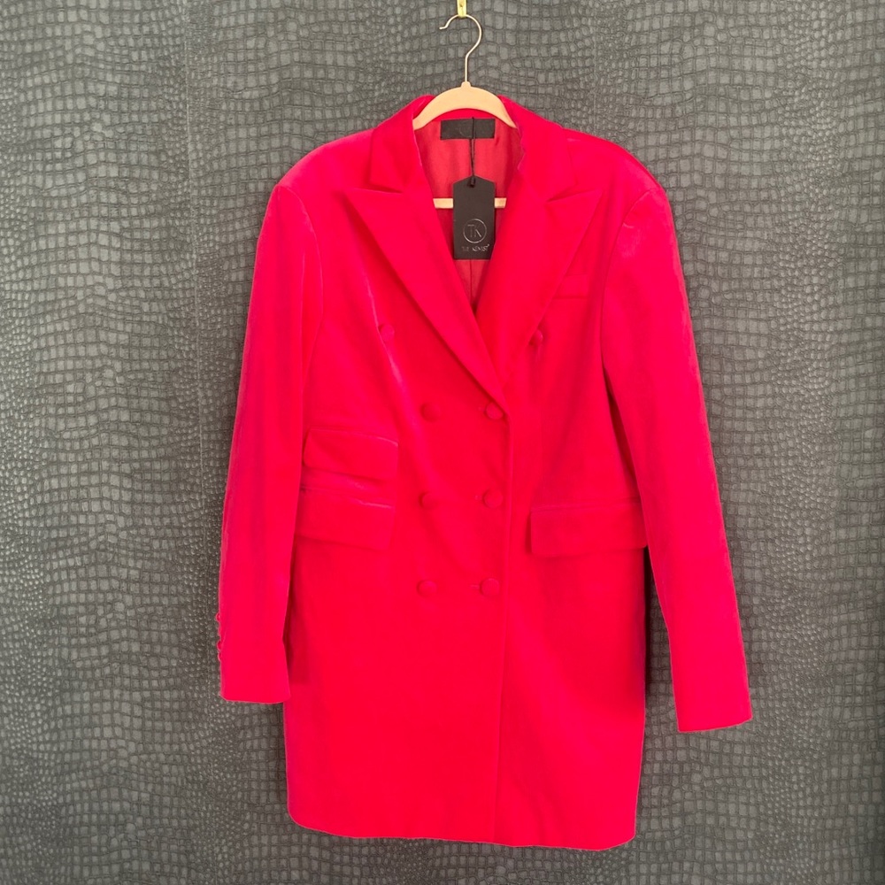 Hot Pink Corduroy Blazer Dress New w/Tag